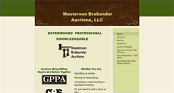 Desktop Screenshot of mastersonbrabanderauctions.com