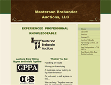 Tablet Screenshot of mastersonbrabanderauctions.com